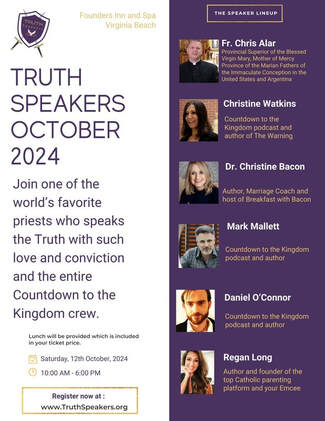 Truth Speakers 2024 conference speaker lineup flyer